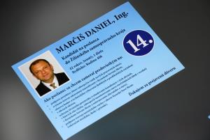 Predvolebný leták na komunálne voľby Marčiš