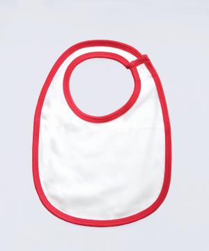 Podbradník  Single Layer Bib, 054 White/Red