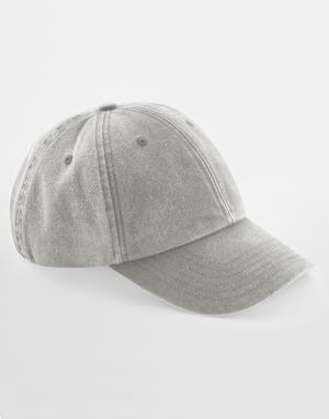 Nízkoprofilová 6-panelová šiltovka  Vintage, 145 Vintage Grey