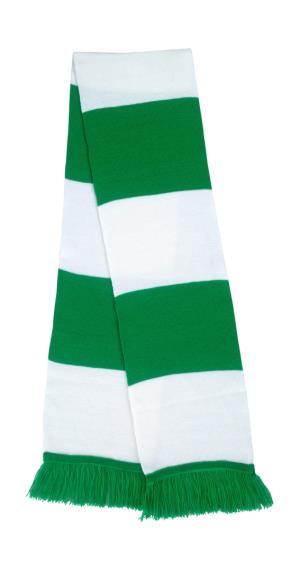 Pletený šál, 551 Kelly Green/White