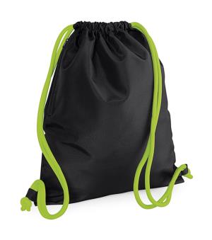 Ikonický vak so sťahovacími šnúrkami Icony, 157 Black/Lime Green