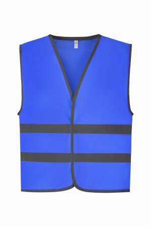 Detská reflexná vesta Fluo Reflective Border, 300 Royal Blue