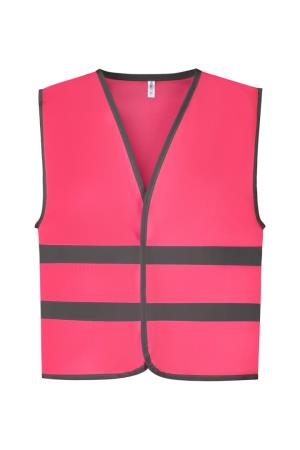 Detská reflexná vesta Fluo Reflective Border, 419 Pink