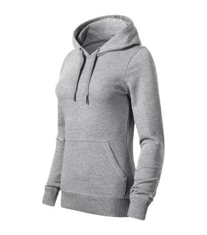 Dámska mikina s kapucňou Break 841, c8 gray melange