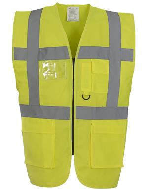 Reflexná vesta  Fluo EXEC, 605 Fluo Yellow