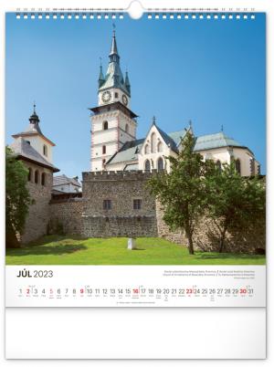 Nástenný kalendár Pamätihodnosti Slovenska 2023, 30 × 34 cm (8)