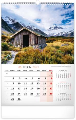 Nástenný kalendár Krajina 2023, 33 × 46 cm (2)