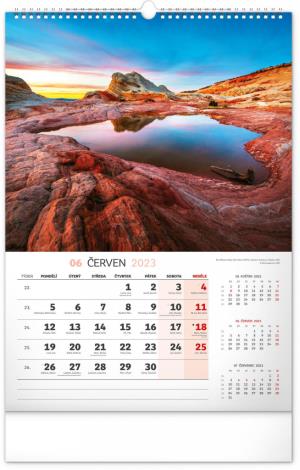 Nástenný kalendár Krajina 2023, 33 × 46 cm (7)
