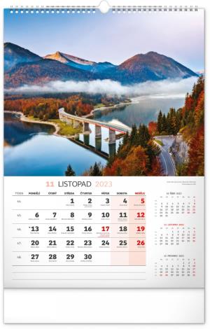 Nástenný kalendár Krajina 2023, 33 × 46 cm (12)