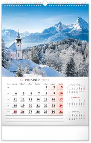 Nástenný kalendár Krajina 2023, 33 × 46 cm (13)