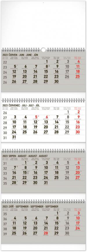 Nástenný kalendár 4-mesačný standard skladací 2023, 29,5 × 84,5 cm