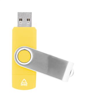 USB flash disk TwistDrive Plus, žltá