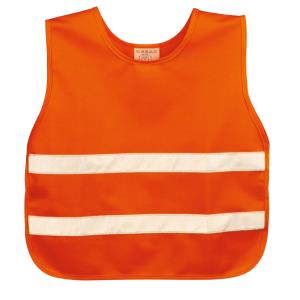 Detská reflexná vesta Skibi II, krikľavo oranžová (2)