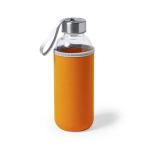 Sklenená fľaša Dokath, oranžová
