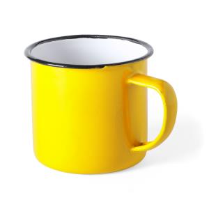 Plechový hrnček Wilem, žltá