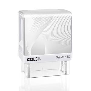 Pečiatka Colop Printer 10, biela s čiernou poduškou