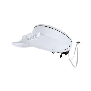 Šilt proti slnku s ventilátorom Akanyi, Biela
