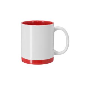 Keramický hrnček sublimačný Rayar, Červená