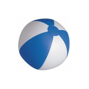 Nafukovacia plážova lopta Portobello, bielo-modrá