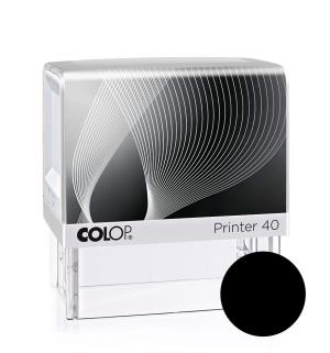 Pečiatka Colop Printer 40, biela s čiernou poduškou