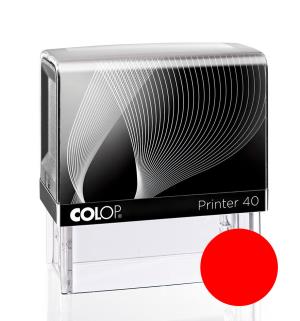 Pečiatka Colop Printer 40, čierna s červenou poduškou