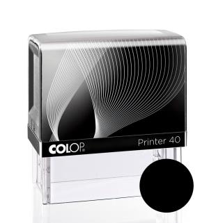 Pečiatka Colop Printer 40, čierna s čiernou poduškou