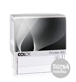 Pečiatka Colop Printer 40, biela so suchou poduškou