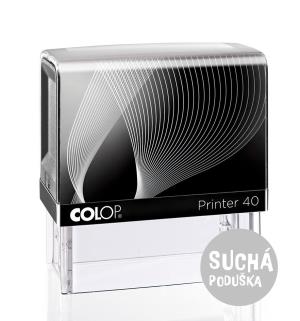 Pečiatka Colop Printer 40, čierna so suchou poduškou
