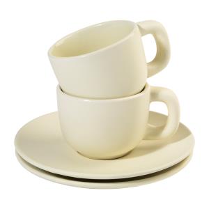 Sada šálok na espresso 85 ml Caturra, prírodná