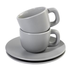 Sada šálok na espresso 85 ml Caturra, šedá