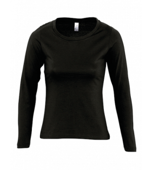 Dámske tričko Long Classic 127, čierna