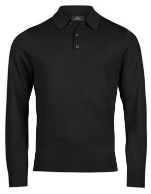 Pánska polokošeľa z pleteniny, 101 Black