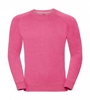 Pánska mikina bez kapucne HD, 418 Pink Marl