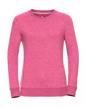 Dámska mikina bez kapucne HD, 418 Pink Marl
