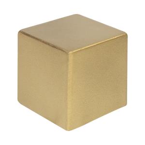 Metalická antistresová kocka Cubix Shine, zlatá
