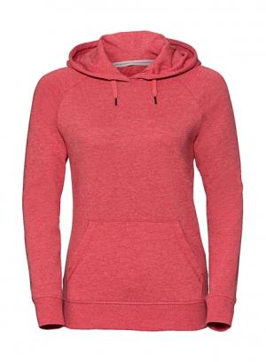 Dámska mikina s kapucňou HD, 417 Red Marl