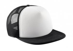 5 panelová šiltovka pre deti Vintage sublim, 150 Black/White