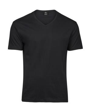 Pánske tričko V-výstrih, 101 Black