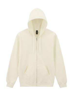 Mikina s kapucňou a zipsom Softstyle Midweight, 001 Off White