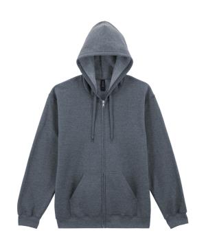 Mikina s kapucňou a zipsom Softstyle Midweight, 126 Dark Heather