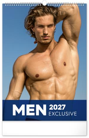 Erotický nástenný kalendár s aktami mužov bez trička Men Exclusive 2027