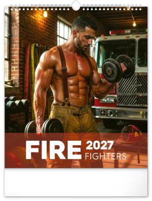 Erotický nástenný kalendár s aktami hasičov Dreamy Firefighters 2027