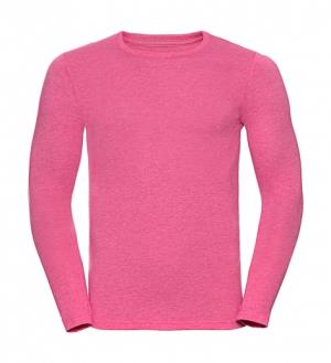 Pánske tričko HD s dlhými rukávmi, 418 Pink Marl