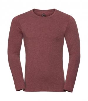 Pánske tričko HD s dlhými rukávmi, 446 Maroon Marl