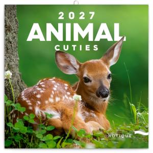 Plánovací kalendár s fotkami mľáďat Animal Cuties 2027