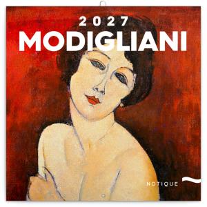 Plánovací nástenný kalendár s reprodukciami umeleckých diel Amedeo Modigliani 2027