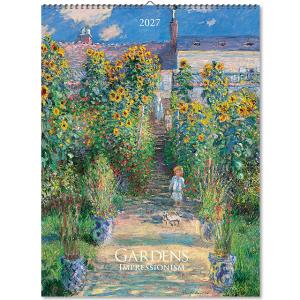 Nástenný kalendár s reprodukciami umeleckých diel Gardens Impressionism 202