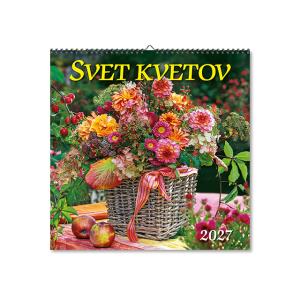 Nástenný kalendár so zábermi kvetov Svet kvetov 2027