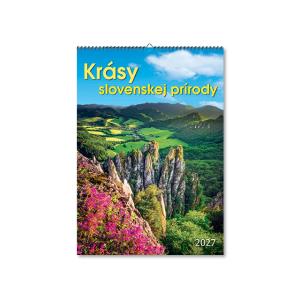 Nástenný kalendár s fotografiami Krásy slovenskej prírody 2027