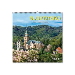 Nástenný kalendár s fotografiami Slovensko štvorec 2027